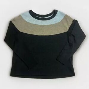 Smartwool Neutral Striped Scoop Neck Lightweight Sweater sz S Soft Wool Blend